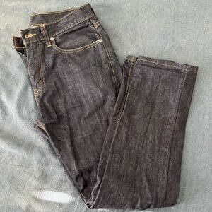 Levi's Dark Gray Straight Jeans for Men